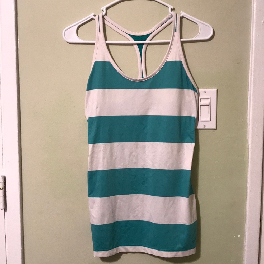 NIKE Striped Racerback Top - Picture 2 of 3